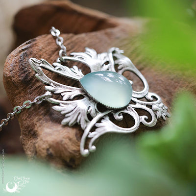 Collier Elfique "Elwing" pierre au choix