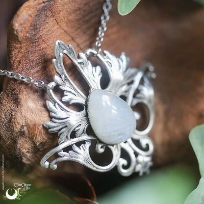 Collier Elfique "Elwing" pierre au choix