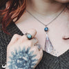 Collier "Faela" Labradorite facettée - Illustrations & Bijoux fantaisie ClairObscur Art