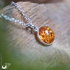 Collier Fantaisie Ambre de la mer Baltique, Argent et acier inoxydable - Illustrations & Bijoux fantaisie ClairObscur Art