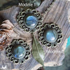 Collier Fantaisie "Gaïa" Labradorite - 3 exemplaires - Illustrations & Bijoux fantaisie ClairObscur Art