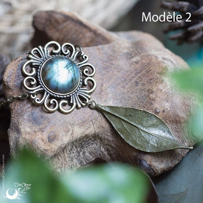 Collier Fantaisie "Gaïa" Labradorite - 3 exemplaires - Illustrations & Bijoux fantaisie ClairObscur Art