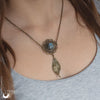 Collier Fantaisie "Gaïa" Labradorite - 3 exemplaires - Illustrations & Bijoux fantaisie ClairObscur Art