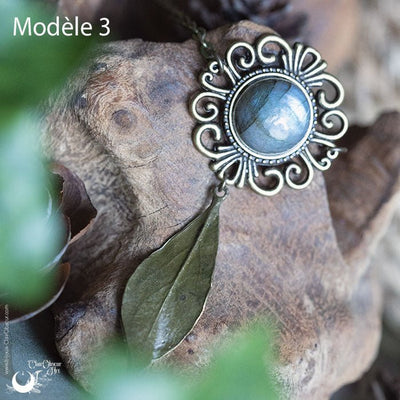 Collier Fantaisie "Gaïa" Labradorite - 3 exemplaires - Illustrations & Bijoux fantaisie ClairObscur Art