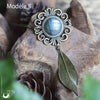 Collier Fantaisie "Gaïa" Labradorite - 3 exemplaires - Illustrations & Bijoux fantaisie ClairObscur Art