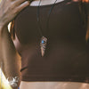 Collier Feuille de Fougère & Labradorite - Illustrations & Bijoux fantaisie ClairObscur Art