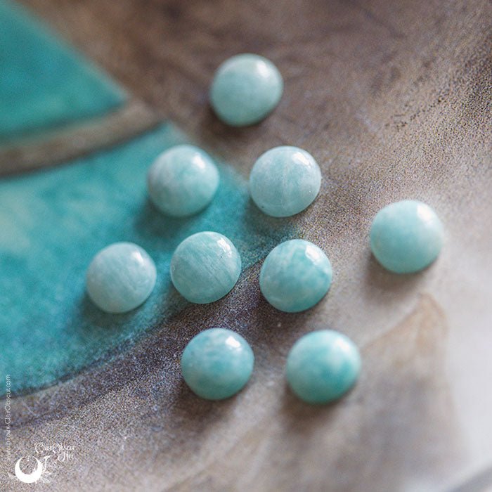Collier "Héra" Amazonite, acier inoxydable - Illustrations & Bijoux fantaisie ClairObscur Art