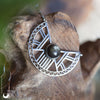 Collier "Héra" Obsidienne dorée, acier inoxydable - Illustrations & Bijoux fantaisie ClairObscur Art