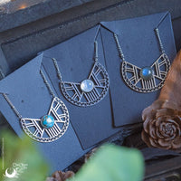 Collier "Héra" pierre au choix - Illustrations & Bijoux fantaisie ClairObscur Art