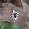 Collier "Míreloth" Grenat, pièce unique - Illustrations & Bijoux fantaisie ClairObscur Art