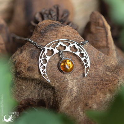 Collier "SIRONA" Ambre de la mer Baltique - Illustrations & Bijoux fantaisie ClairObscur Art