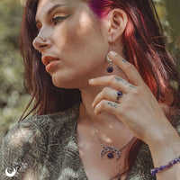 Collier "SIRONA" Obsidienne dorée - Illustrations & Bijoux fantaisie ClairObscur Art