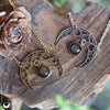 Collier "SIRONA" Obsidienne dorée en acier inoxydable argenté ou doré - Illustrations & Bijoux fantaisie ClairObscur Art