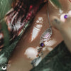 Collier "Sri Yantra Lotus" Labradorite - Illustrations & Bijoux fantaisie ClairObscur Art