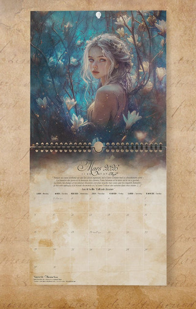 [Précommande] Calendrier Fantasy 2026 ClairObscur Art - Illustrations & Bijoux fantaisie ClairObscur Art