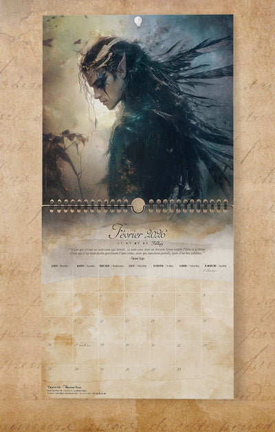 [Précommande] Calendrier Fantasy 2026 ClairObscur Art - Illustrations & Bijoux fantaisie ClairObscur Art