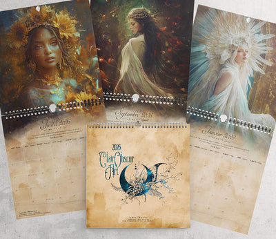 [Précommande] Calendrier Fantasy 2026 ClairObscur Art - Illustrations & Bijoux fantaisie ClairObscur Art