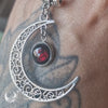 Collier "Luna" Grenat
