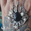 Collier Elfique "Elwing" Onyx, taille de la chaîne au choix