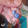 Boucles d'Oreilles Fantaisie Cyanite, breloque au choix