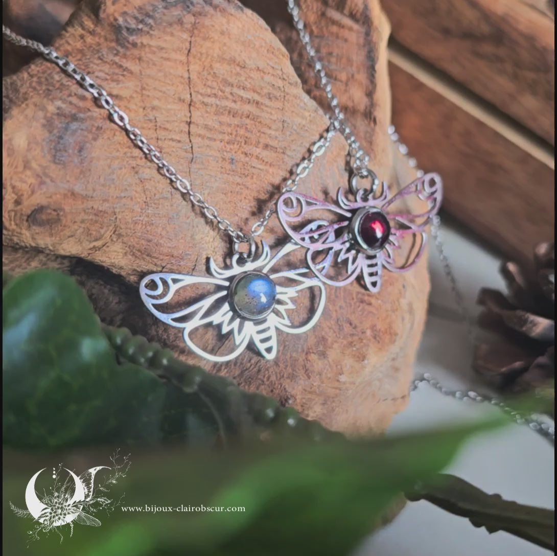 Collier "Psyché" pierre au choix