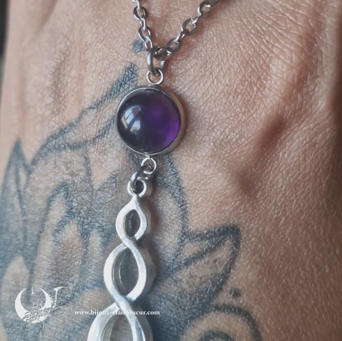 Collier "Ananta" pierre au choix
