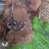 Collier "Héra" Obsidienne dorée, acier inoxydable