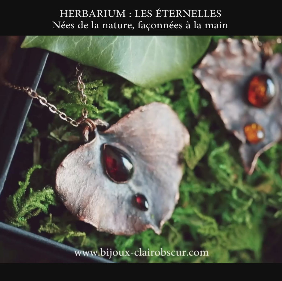 Collier Feuille de lierre & Améthyste