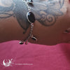 Bracelet Fantaisie Onyx, Argent 925 et acier inoxydable