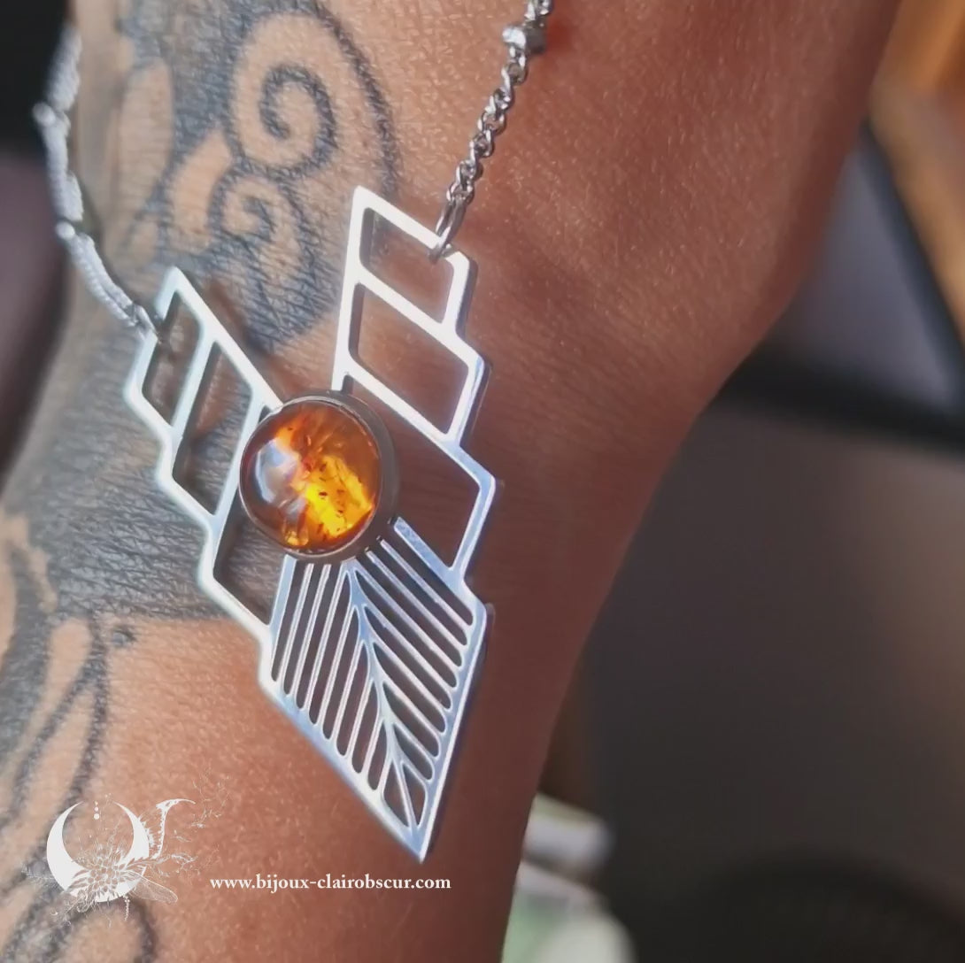 Collier "Athena" pierre au choix