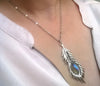 Collier plume labradorite