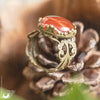 [Vente flash] Bague Fantaisie Cornaline rouge au choix - Illustrations & Bijoux fantaisie ClairObscur Art