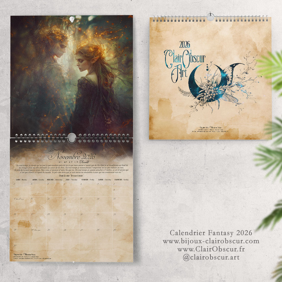 Calendrier Fantasy 2026 ClairObscur Art