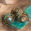 Bague elfique "Elwing" Labradorite - Illustrations & Bijoux fantaisie ClairObscur Art