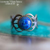 Bague elfique "Elwing" Lapis lazuli - Illustrations & Bijoux fantaisie ClairObscur Art