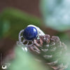 Bague elfique "Elwing" Lapis lazuli - Ajustable - Illustrations & Bijoux fantaisie ClairObscur Art