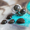 Bague elfique "Elwing" Obsidienne dorée - Illustrations & Bijoux fantaisie ClairObscur Art