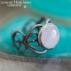 Bague elfique "Elwing" Quartz Rose - Illustrations & Bijoux fantaisie ClairObscur Art