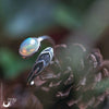 Bague "Plume" Opale en Argent 925, ajustable - Illustrations & Bijoux fantaisie ClairObscur Art
