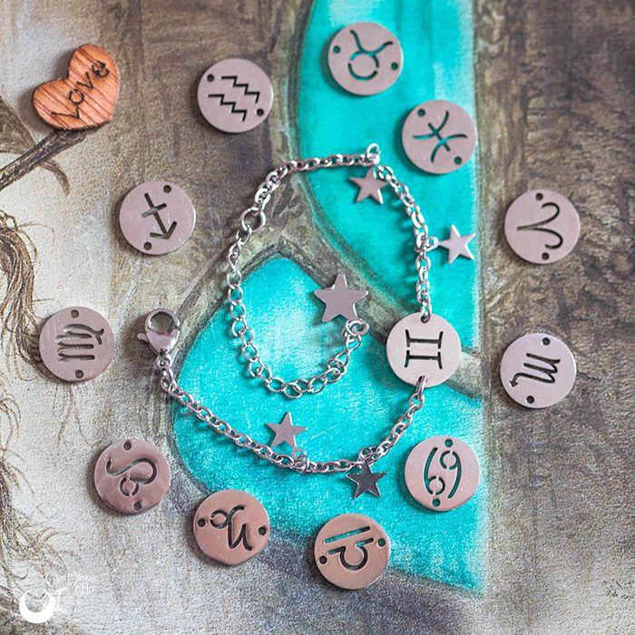 Bracelet Astro signe du zodiaque ajustable - Illustrations & Bijoux fantaisie ClairObscur Art