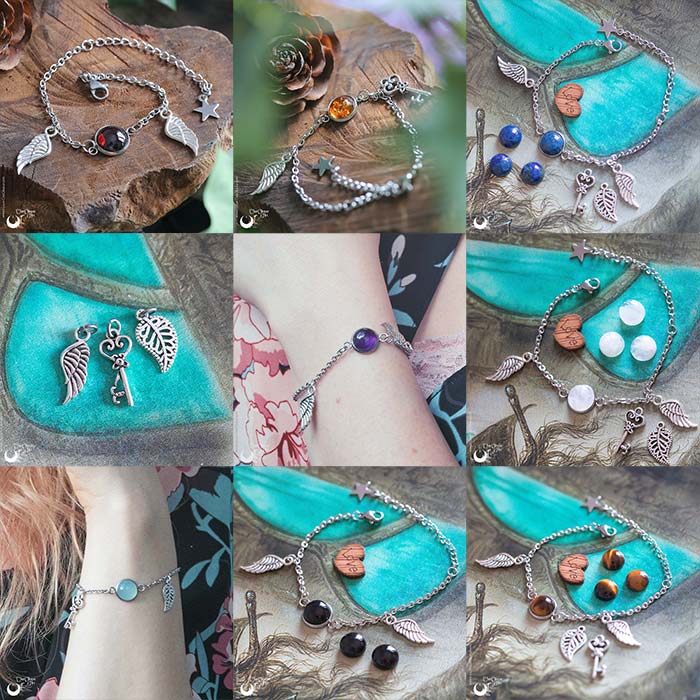 Bracelet en argent sterling 925 fait main en pierre de lune arc-en-ciel Bracelet en argent sterling 925 fait main en pierre de lune arc-en-ciel