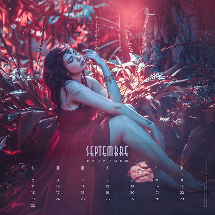 Calendrier 2019 Photographies - Illustrations & Bijoux fantaisie ClairObscur Art