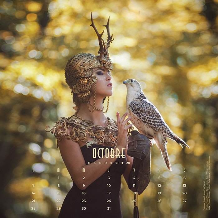 Calendrier 2019 Photographies - Illustrations & Bijoux fantaisie ClairObscur Art