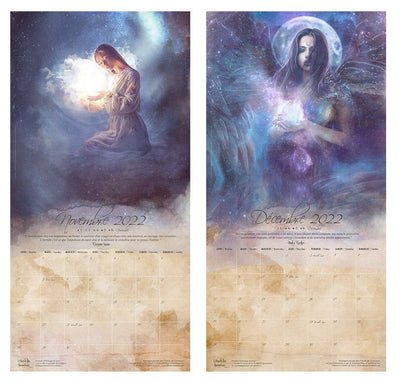 Calendrier illustré 2022 ClairObscur Art - Illustrations & Bijoux fantaisie ClairObscur Art