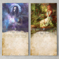 Calendrier Moon 2019 Illustrations ClairObscur - Illustrations & Bijoux fantaisie ClairObscur Art