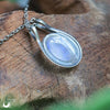 Collier "Éiréné" Pierre de Lune arc-en-ciel en Argent 925 - Illustrations & Bijoux fantaisie ClairObscur Art