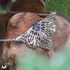 Collier Fantaisie "Butterfly" Tanzanite, taille de la chaine au choix - Illustrations & Bijoux fantaisie ClairObscur Art