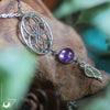 Collier "Fleur de Vie" Améthyste, taille de la chaine au choix - Illustrations & Bijoux fantaisie ClairObscur Art