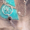 Collier "Fleur de Vie" Onyx personnalisable - Illustrations & Bijoux fantaisie ClairObscur Art