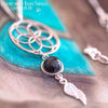 Collier "Fleur de Vie" Onyx personnalisable - Illustrations & Bijoux fantaisie ClairObscur Art